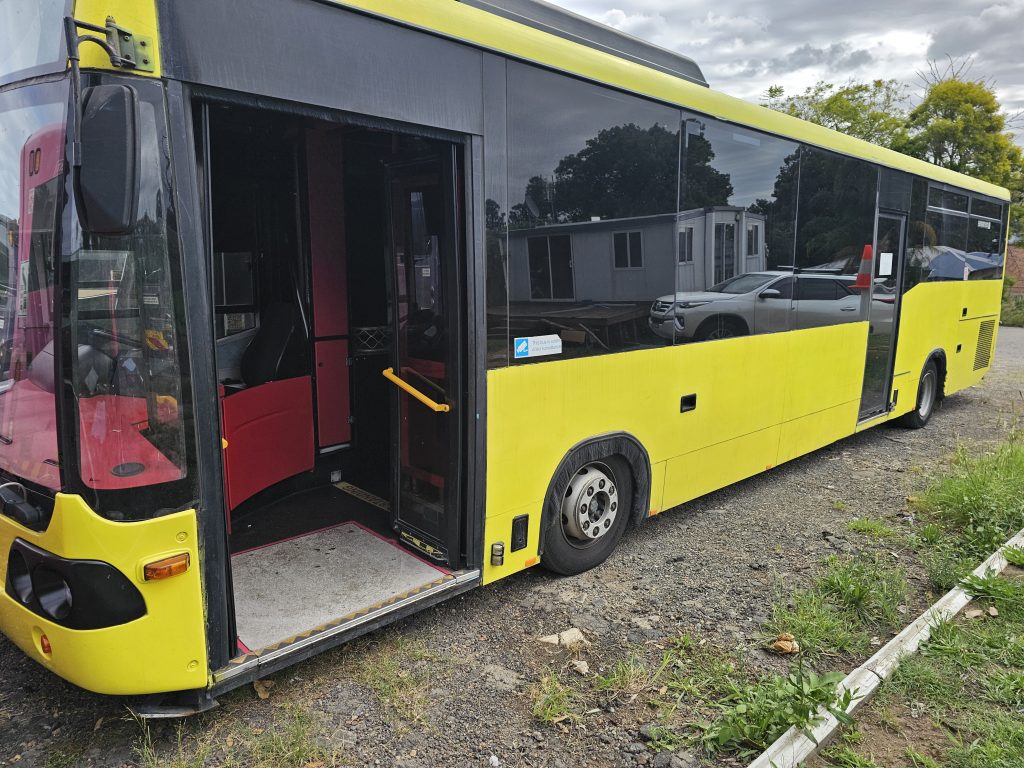 Yellow Party Bus Exterior